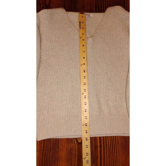 Madewell Wool Blend Puff Sleeve Sweater Small Cozy Knit Fall Winter - Picture 8 of 10